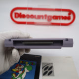 SUPER MARIO WORLD - CARTRIDGE, MANUAL, INSERT & SLEEVE! Cleaned & Tested! (SNES Super Nintendo)