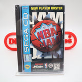 NBA JAM - NEW & Factory Sealed with Authentic V-Overlap Seam! (Sega CD)