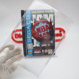 NBA JAM - NEW & Factory Sealed with Authentic V-Overlap Seam! (Sega CD)