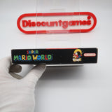 SUPER MARIO WORLD - FDO / FOR DISPLAY ONLY BOX (SNES Super Nintendo)