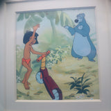 FRAMED Original One-Of-A-Kind Hand-Painted Artwork: MOWGLI & BALOO - THE JUNGLE BOOK From 1967 Wonderful World of Disney UK Annual