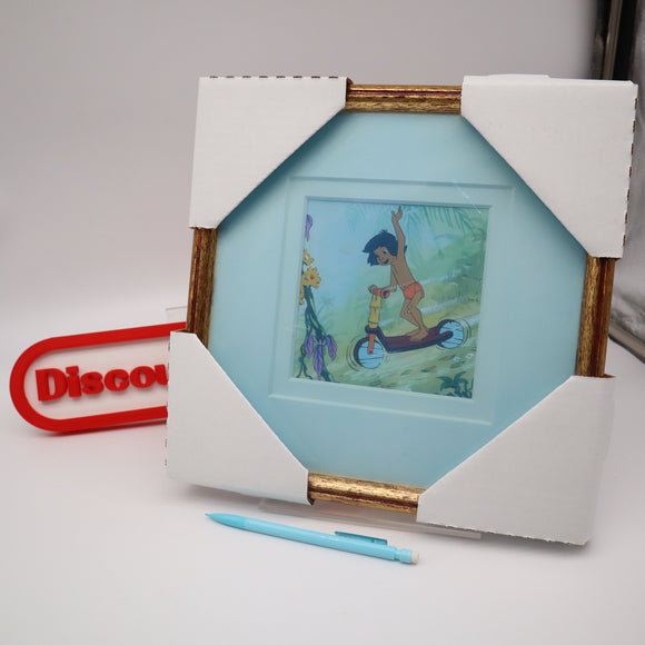 FRAMED Original One-Of-A-Kind Hand-Painted Artwork: MOWGLI - THE JUNGLE BOOK From 1967 Wonderful World of Disney UK Annual