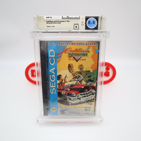 CADILLACS AND DINOSAURS: THE SECOND CATACLYSM - WATA GRADED 9.4 A+! NEW & Factory Sealed! (Sega CD)