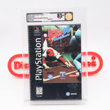 BASES LOADED '96 1996 DOUBLE HEADER BASEBALL - VGA GRADED 85+ NM+ GOLD! NEW & Factory Sealed! (PS1 PlayStation 1 LONGBOX)
