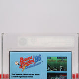 BASES LOADED '96 1996 DOUBLE HEADER BASEBALL - VGA GRADED 85+ NM+ GOLD! NEW & Factory Sealed! (PS1 PlayStation 1 LONGBOX)