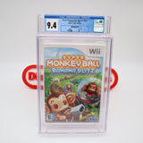 SUPER MONKEY BALL: BANANA BLITZ - CGC GRADED 9.4 A! NEW & Factory Sealed! (Nintendo Wii)