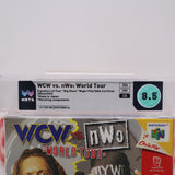 WCW VS. NWO WORLD TOUR - "BIG SHOW" AUTOGRAPHED PSA/DNA WATA GRADED 8.5 CIB! (Nintendo 64 N64)