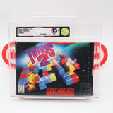 TETRIS 2 II - VGA GRADED 85+ NM+ GOLD! NEW & Factory Sealed with Authentic V-Seam! (SNES Super Nintendo)