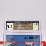 THE ADVENTURES OF DINO RIKI - CGC PEDIGREE GRADED 9.4 A+! NEW & Factory Sealed with Authentic H-Seam! (NES Nintendo)