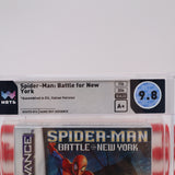 SPIDERMAN / SPIDER-MAN: BATTLE FOR NEW YORK - WATA GRADED 9.8 A+! NEW & Factory Sealed! (Game Boy Advance GBA)