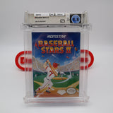 BASEBALL STARS II 2 - WATA GRADED 5.5 B+! NEW & Factory Sealed with Authentic H-Seam! (NES Nintendo)