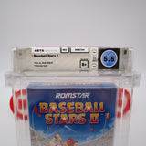 BASEBALL STARS II 2 - WATA GRADED 5.5 B+! NEW & Factory Sealed with Authentic H-Seam! (NES Nintendo)