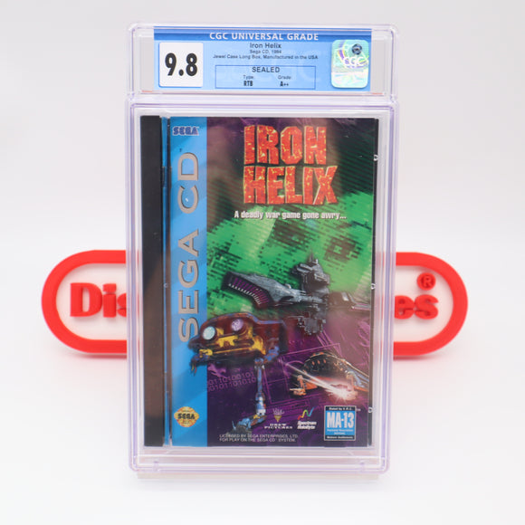 IRON HELIX - CGC GRADED 9.8 A++! NEW & Factory Sealed! (Sega CD)