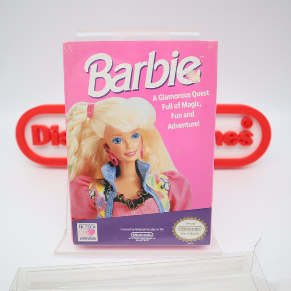 BARBIE NEW Factory Sealed with Authentic H-Seam! (NES Nintendo