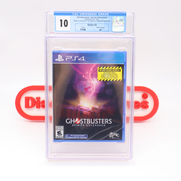 GHOST BUSTERS / GHOSTBUSTERS: SPIRITS UNLEASHED - CGC GRADED 10 A++! NEW & Factory Sealed! (PS4 PlayStation 4)