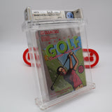 BANDAI GOLF: CHALLENGE PEBBLE BEACH - WATA GRADED 9.6 A! ROUND SOQ! NEW & Factory Sealed with Authentic H-Seam! (NES Nintendo)
