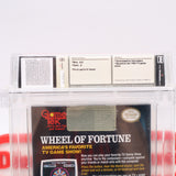 WHEEL OF FORTUNE (The Original) - WATA GRADED 8.5 A! NEW & Factory Sealed with Authentic H-Seam! (NES Nintendo)