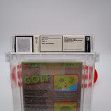 BANDAI GOLF: CHALLENGE PEBBLE BEACH - WATA GRADED 9.6 A! ROUND SOQ! NEW & Factory Sealed with Authentic H-Seam! (NES Nintendo)