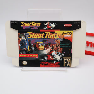 STUNT RACE FX - FDO / FOR DISPLAY ONLY BOX (SNES Super Nintendo)