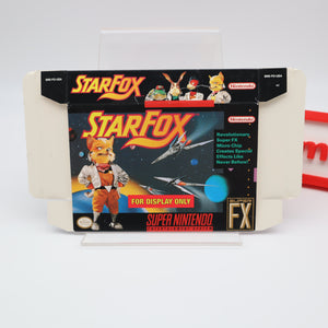 STAR FOX / STARFOX - FDO / FOR DISPLAY ONLY BOX (SNES Super Nintendo)