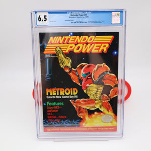 NINTENDO POWER ISSUE #31 - METROID w TMNT III POSTER! CGC GRADED 6.5