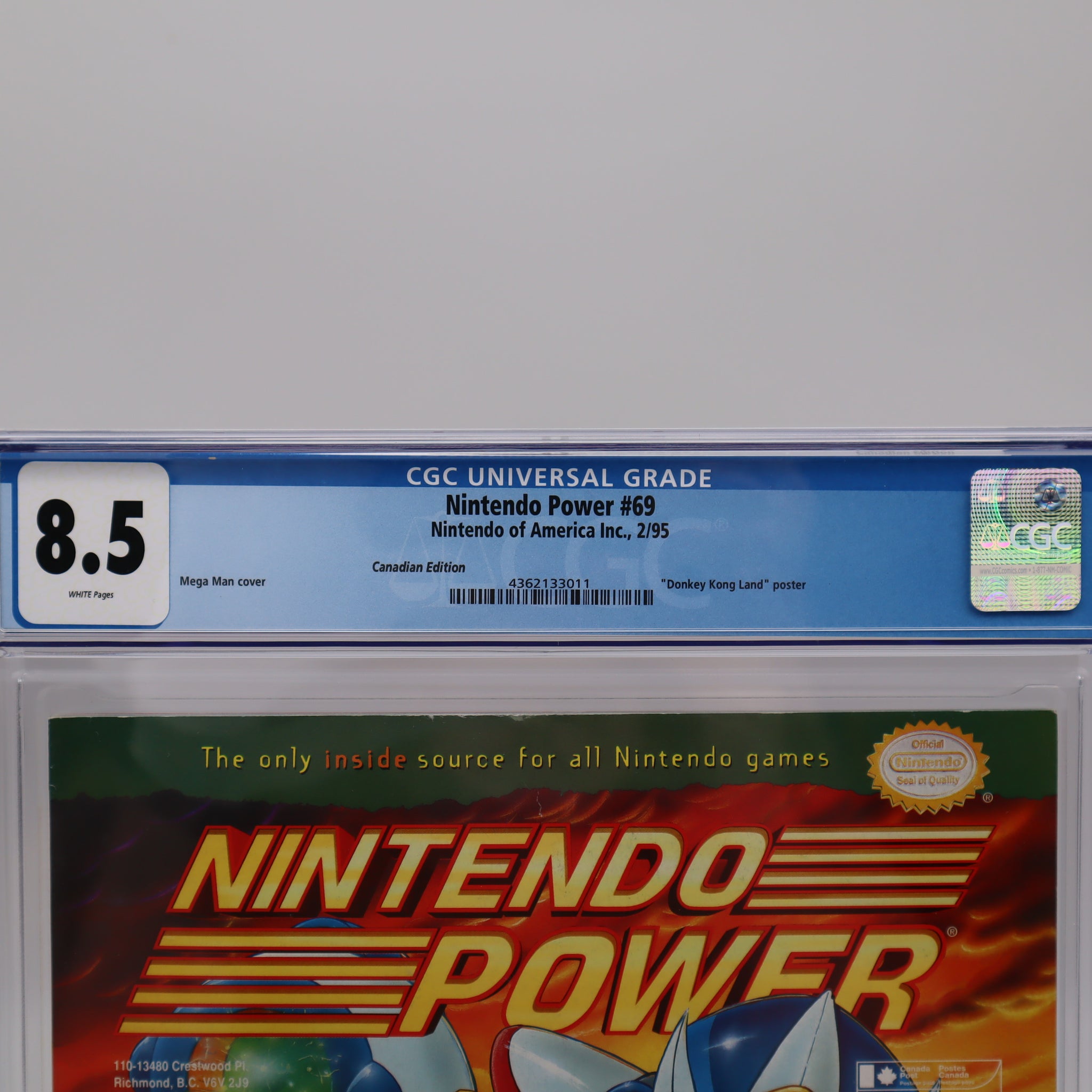 NINTENDO POWER ISSUE #69 - MEGA MAN X2 w/ Donkey Kong Land Poster