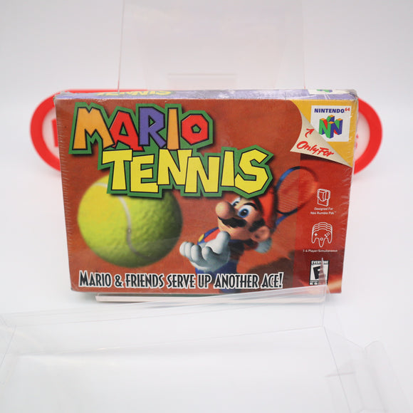MARIO TENNIS - NEW & Factory Sealed with Authentic V-Overlap Seam! (N64 Nintendo 64)
