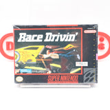 RACE DRIVIN' / RACE DRIVING - NEW & Factory Sealed with Authentic V-Seam! (SNES Super Nintendo)