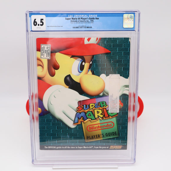 NINTENDO N64 - SUPER MARIO 64 PLAYER'S STRATEGY GUIDE - CGC GRADED 6.5