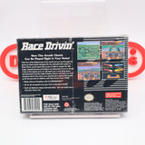RACE DRIVIN' / RACE DRIVING - NEW & Factory Sealed with Authentic V-Seam! (SNES Super Nintendo)
