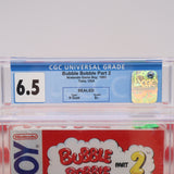 BUBBLE BOBBLE: PART 2 II - CGC GRADED 6.5 B+! NEW & Factory Sealed with Authentic H-Seam! (Game Boy Original)