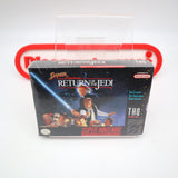 SUPER STAR WARS: RETURN OF THE JEDI - NEW & Factory Sealed with Authentic H-Overlap Seam! (SNES Super Nintendo)