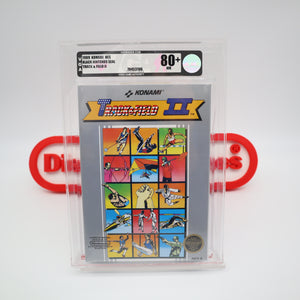 TRACK & FIELD II 2 - EARLY ROUND SOQ VERSION - VGA GRADED 80+ NM SILVER! NEW & Factory Sealed with Authentic H-Seam! (NES Nintendo)