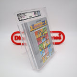 TRACK & FIELD II 2 - EARLY ROUND SOQ VERSION - VGA GRADED 80+ NM SILVER! NEW & Factory Sealed with Authentic H-Seam! (NES Nintendo)