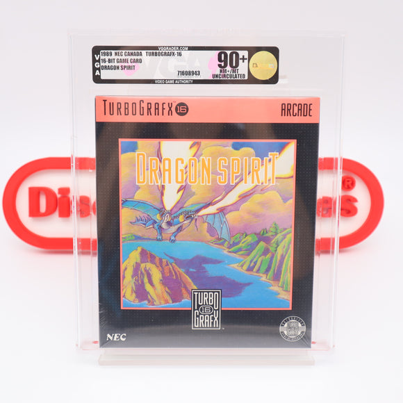 DRAGON SPIRIT - VGA GRADED 90+ NM+/MINT GOLD UNCIRCULATED! NEW & Factory Sealed! (TurboGrafx 16)