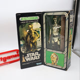 STAR WARS: SEE-THREEPIO (C-3PO) - 1977 LARGE SIZE ACTION FIGURE 12" WITH BOX!