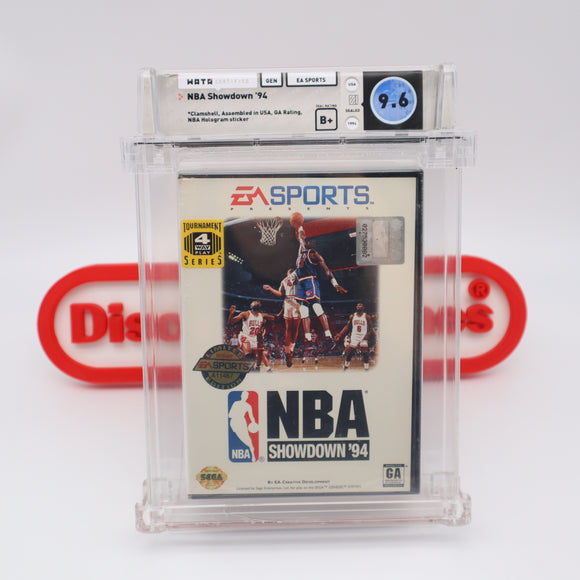 NBA SHOWDOWN '94 1994 EA SPORTS LIMITED EDITION - WATA GRADED 9.6 B+! NEW & Factory Sealed! (Sega Genesis)