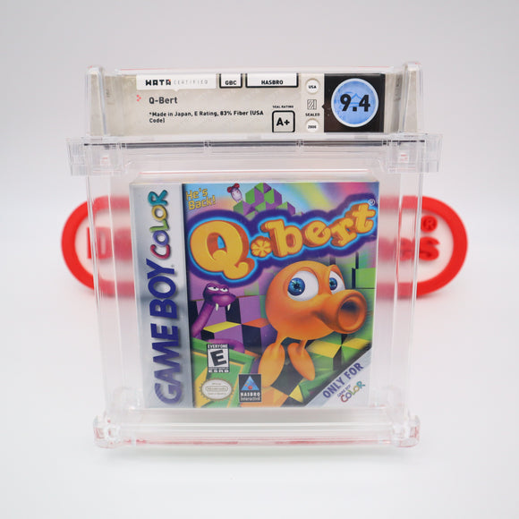 Q-BERT / Q*BERT / QBERT - WATA GRADED 9.4 A+! NEW & Factory Sealed! (Game Boy Color GBC)