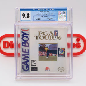 PGA TOUR '96 1996 GOLF - CGC GRADED 9.8 A+! NEW & Factory Sealed with Authentic H-Seam! (Game Boy Original)