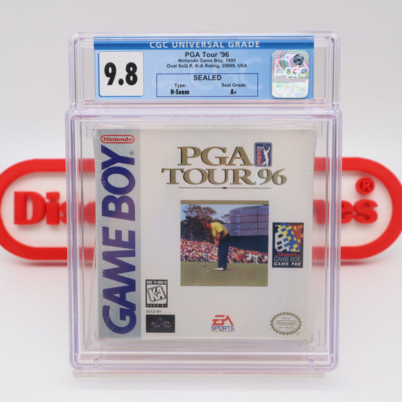 PGA TOUR '96 1996 GOLF - CGC GRADED 9.8 A+! NEW & Factory Sealed with Authentic H-Seam! (Game Boy Original)