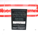 STAR WARS: MACE WINDU 1/7 SCALE BUST - Gentle Giant Limited Edition #233 - NEW Authentic & Factory Sealed!