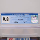 PGA TOUR GOLF II 2 - CGC THICK CLAMSHELL GRADED 9.8 B+! NEW & Factory Sealed! (Sega Genesis)