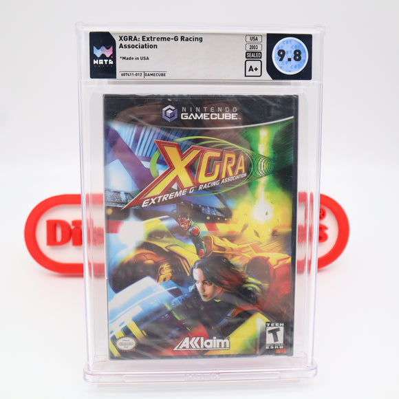 XGRA: EXTREME G RACING ASSOCATION - POP 1! WATA GRADED 9.8 A+! NEW & Factory Sealed! (Nintendo GameCuBE)