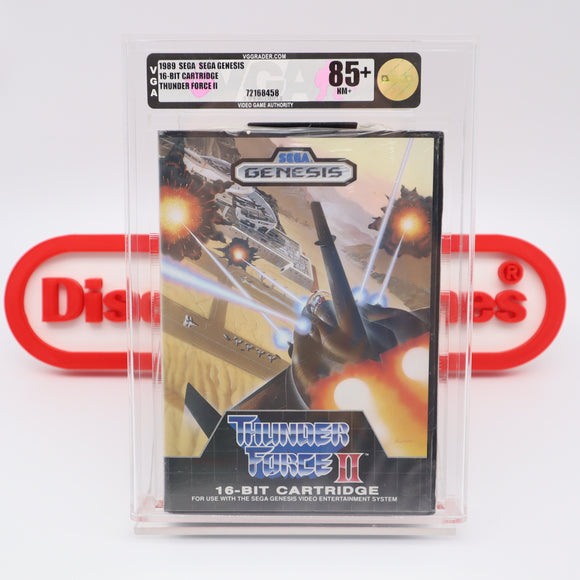 THUNDER FORCE II 2 - VGA GRADED 85+ NM+ GOLD! NEW & Factory Sealed! (Sega Genesis)