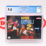 SUPER GOAL! 2 II SOCCER - CGC GRADED 9.8 A++! NEW & Factory Sealed! (SNES Super Nintendo)