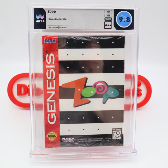 ZOOP - WATA GRADED 9.8 A++! NEW & Factory Sealed! (Sega Genesis)