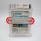 THE MAFAT CONSPIRACY - WATA GRADED 8.0 B+! NEW & Factory Sealed with Authentic H-Seam! (NES Nintendo)