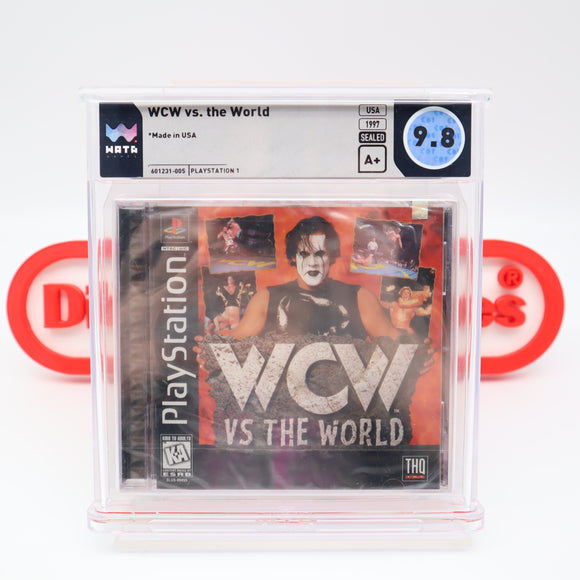 WCW VS. VERSUS THE WORLD (TOP OF THE POP!) WATA GRADED 9.8 A+! NEW & Factory Sealed! (PS1 PlayStation 1)