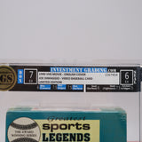 MLB GREATEST SPORTS LEGENDS: JOE DIMAGGIO - IGS GRADED 7 BOX & 6 SEAL! NEW & Factory Sealed with Authentic 3-Sided Seam! (VHS)