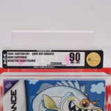 MONSTER! BASS FISHING - VGA GRADED 90 MINT GOLD! NEW & Factory Sealed with Authentic H-Seam! (GBA Game Boy Advance)